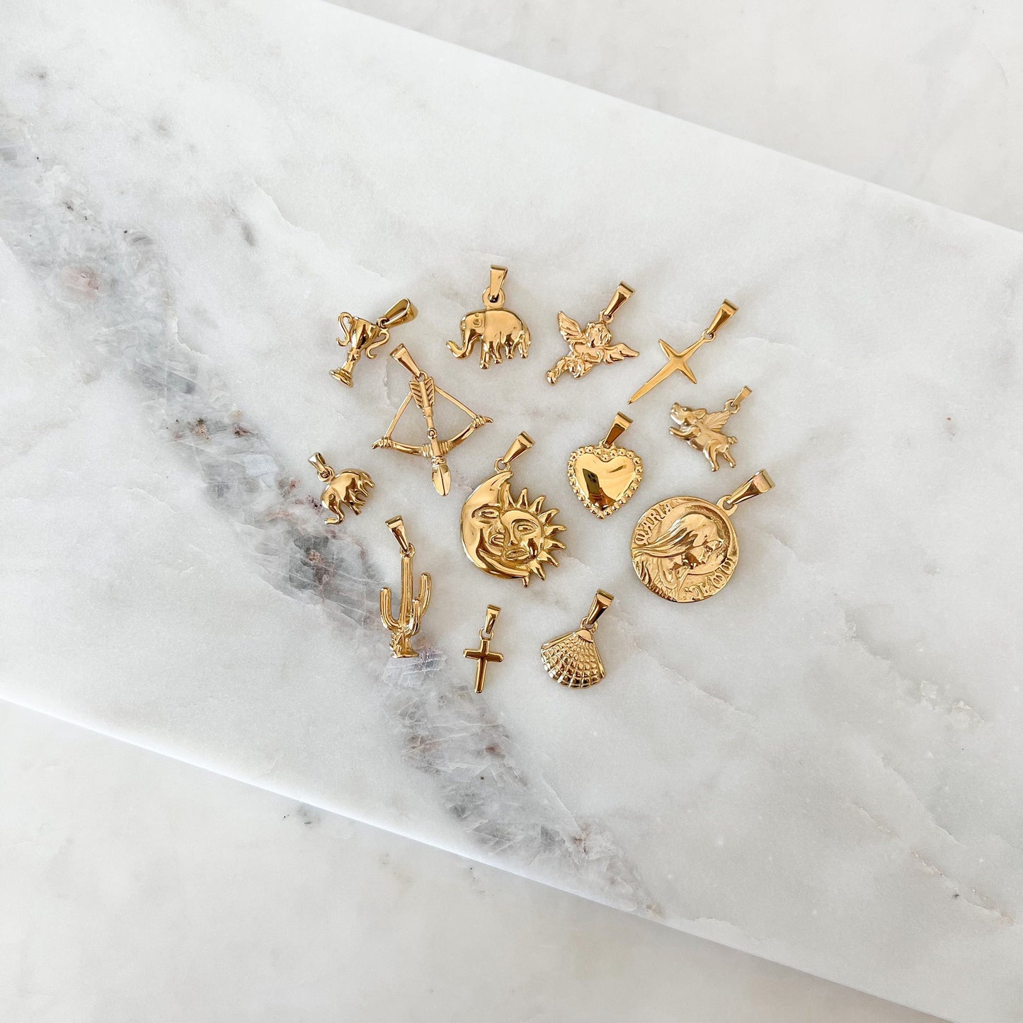 ELLA Cactus Pendant, Desert Necklace, Botanical Plant Art, Gold Designer Jewelry, Gift for Her, Keychain Ideas, Unique Details, Unisex Charm