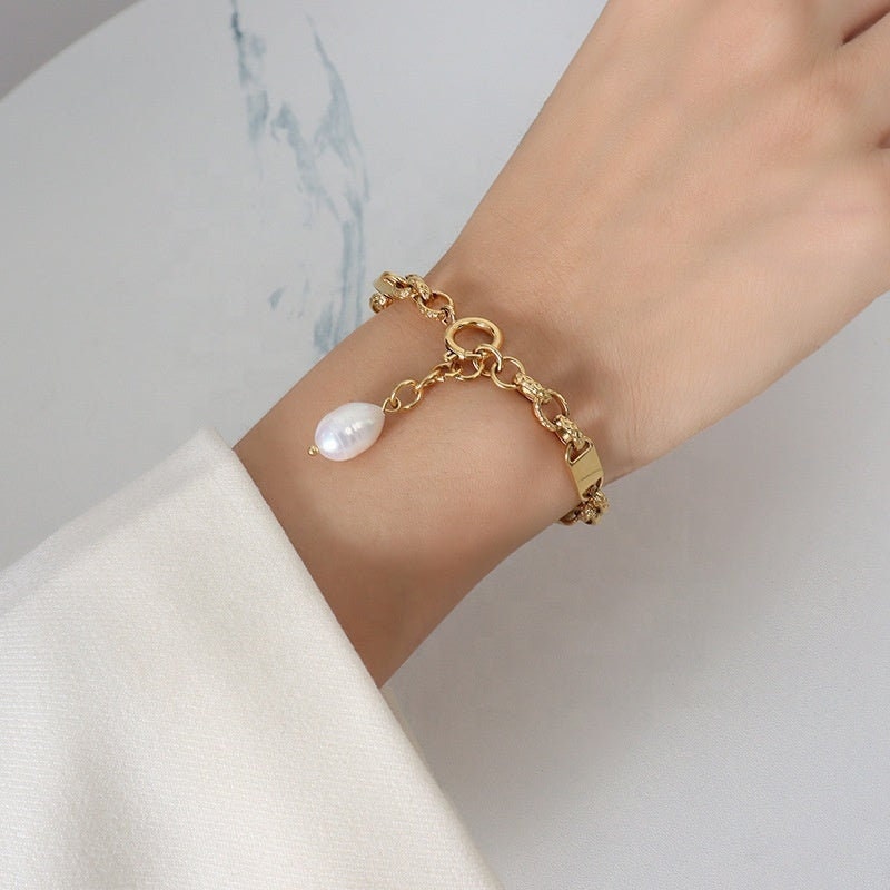 Bracelet Natural Freshwater Pearl Multilayer Chain Women Birthday