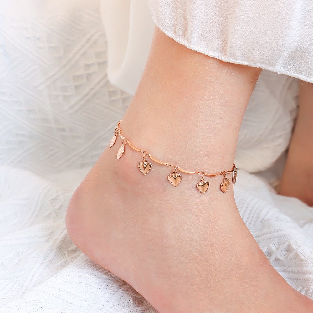 LUVIA Heart Anklet