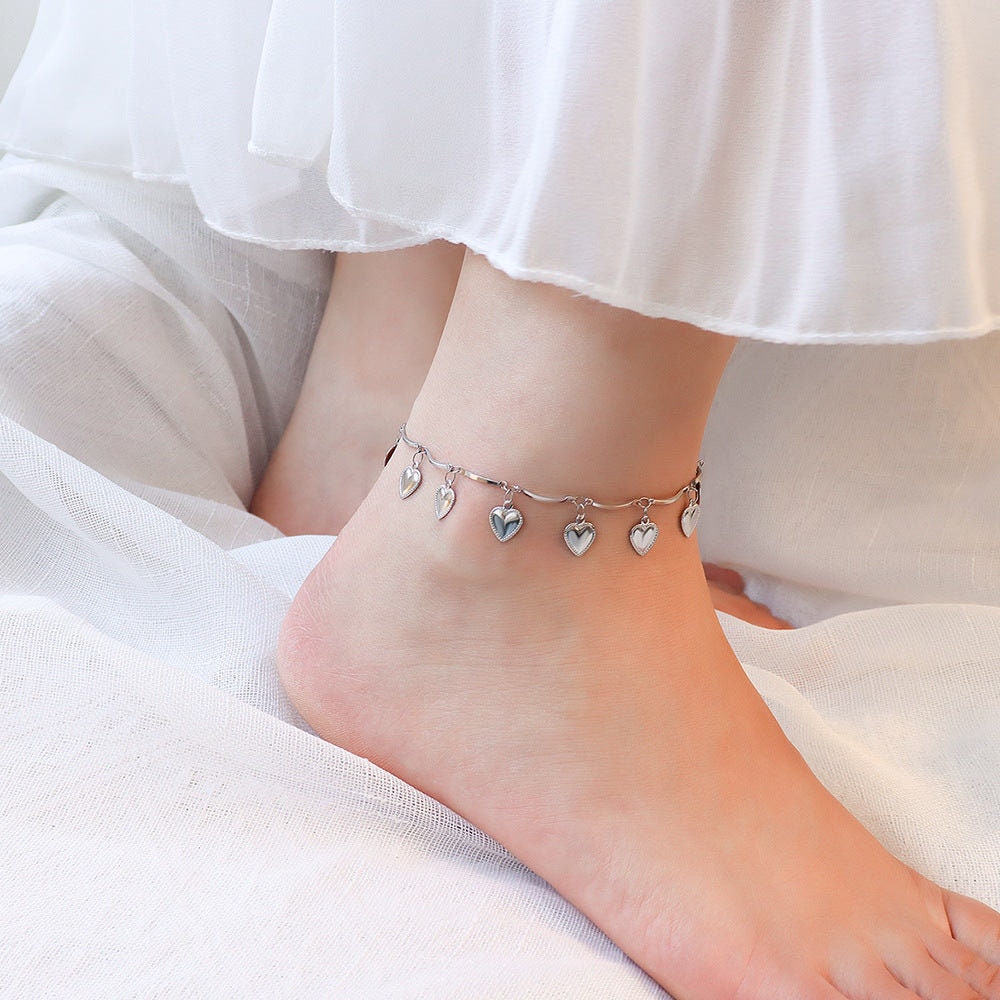 LUVIA Heart Anklet