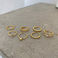 ESSI Diamond Eternity Ring, Gold Stackable Ringlet, Open Thin Band, Layered Midi Decor, Wedding Promise Gift for Her, Unique Detail Jewelry
