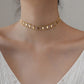 ANJA Geometric Rhombus Shape Collar Choker, Gold Boho Simple Necklace, Dainty Layered Jewelry, Vintage Unique Designer, Wedding Gift For Her