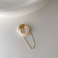 MAIUC Freshwater Pearl Clip Earrings, Tiny Mini Bead Chain, Gold Dangle Jewelry, Vintage Huggie, Korean Kawaii Gift for Her, Unique Details