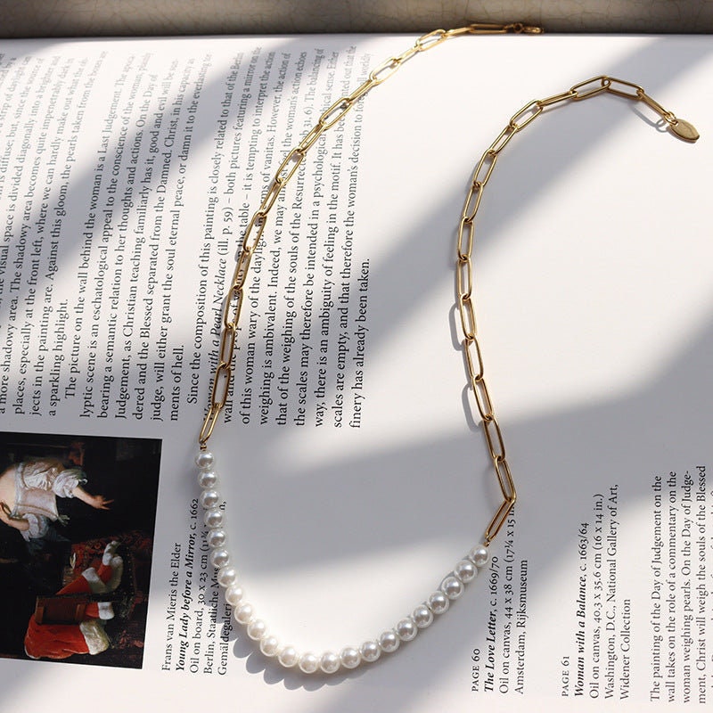 Black Pearl Choker Shoulder Necklace – Haus of Circuit