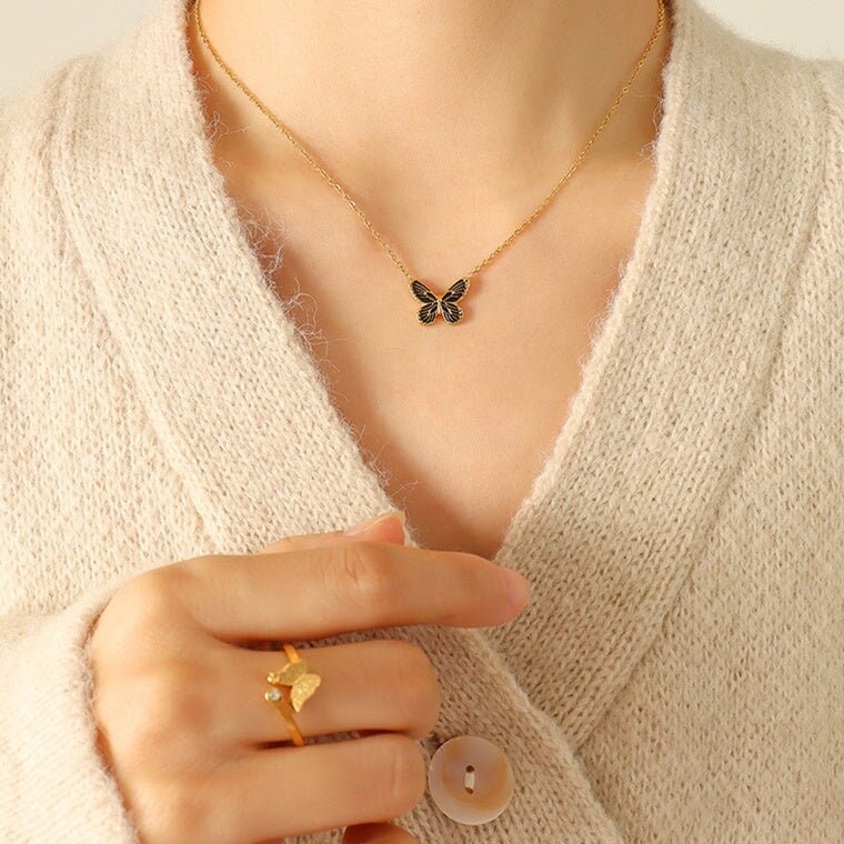 Fashion Jewelry Butterfly Silver Choker Pendant Necklace Clavicle Chain  Women | eBay