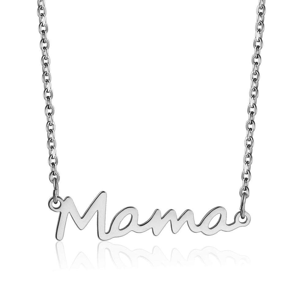 Silver MAMA Necklace