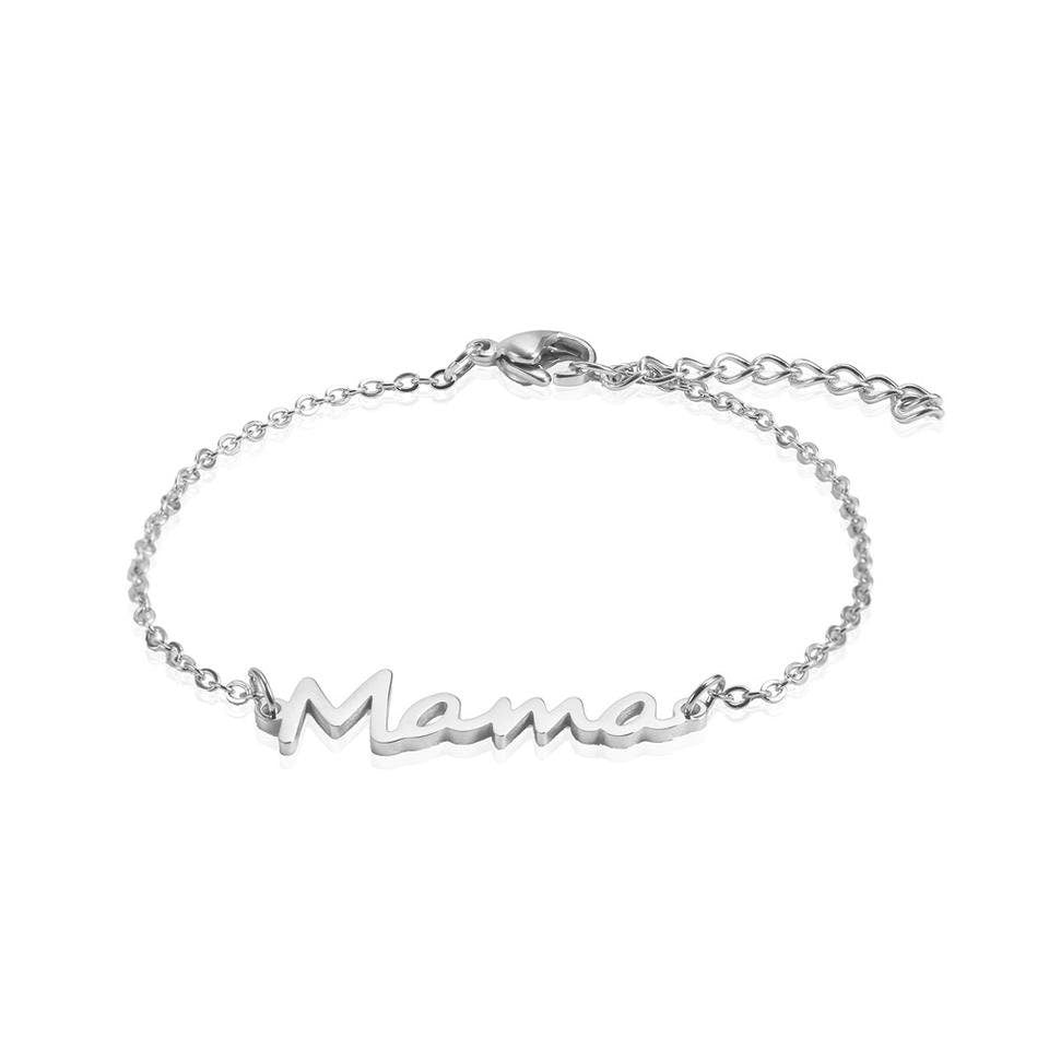 Silver MAMA Bracelet