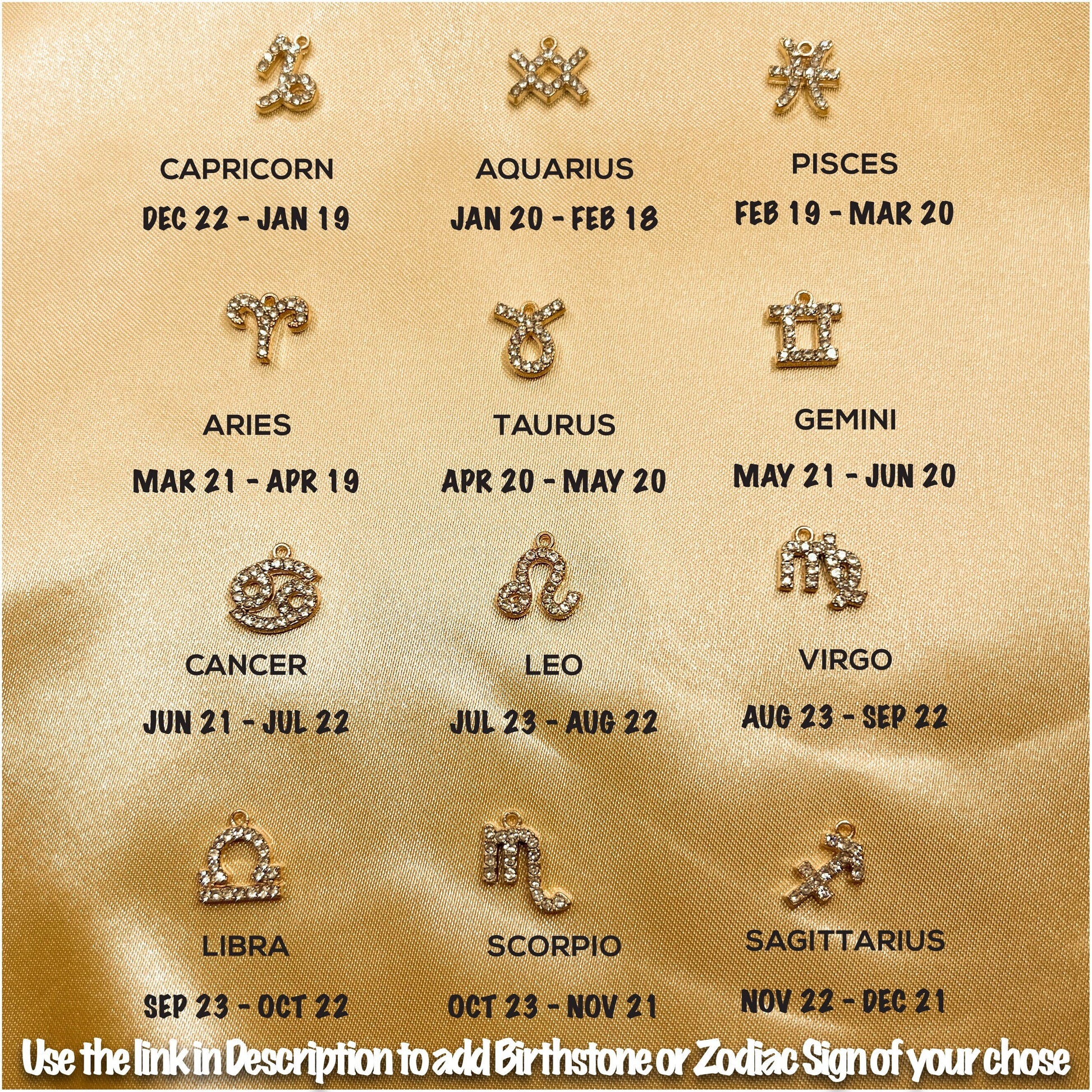 Zodiac Tooth Gems